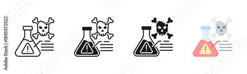 Toxicology Icon, Multi Styles Icon Set
