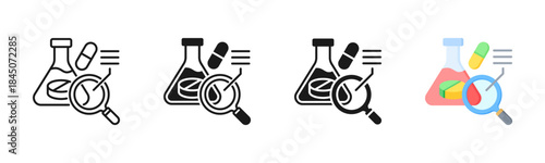 Clinical Research Icon, Multi Styles Icon Set