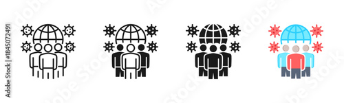 Epidemiology Icon, Multi Styles Icon Set