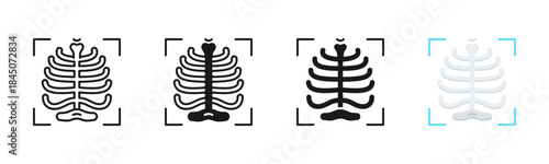 Radiology Icon, Multi Styles Icon Set