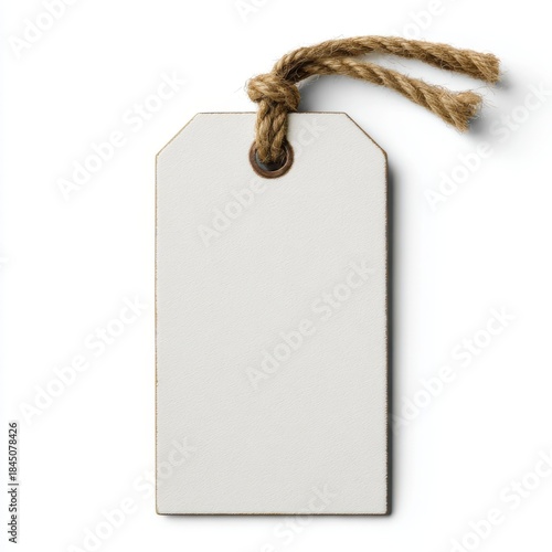 Blank Tag with Twine for Crafting, Labeling, and Personalization