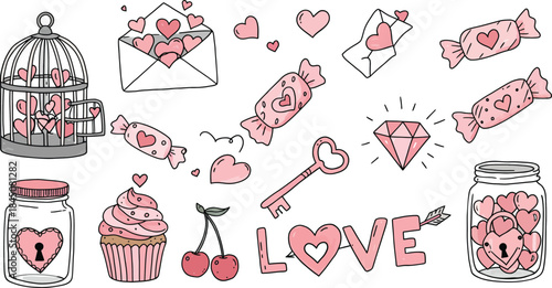 Illustrations of love and sweetness