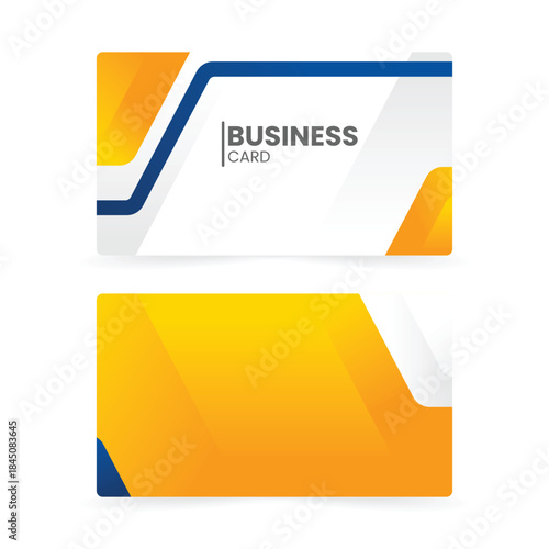 modern business card template gradient abstract elements