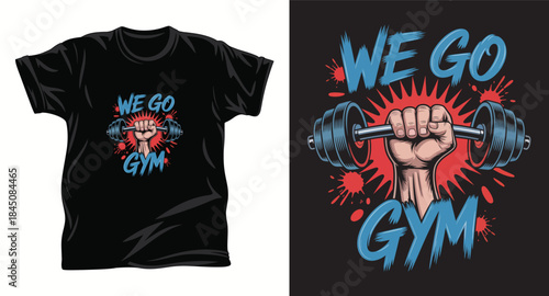 GYM graphic vector t shirt design print