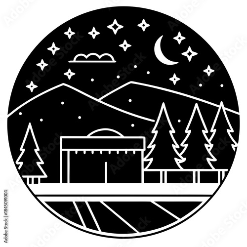 house in the mountains