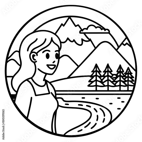 girl in the tent