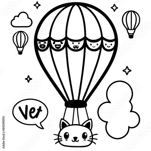 hot air balloons