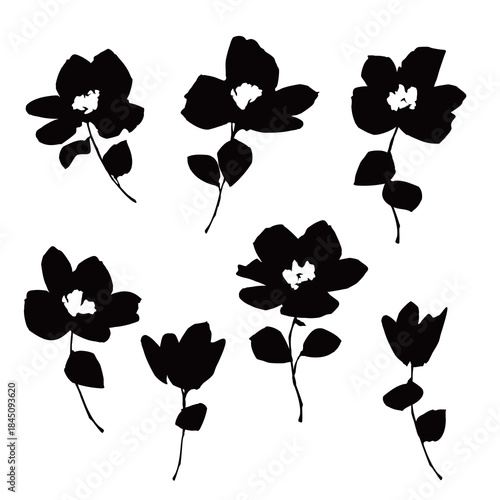 Abstract flower material ideal for textile design,