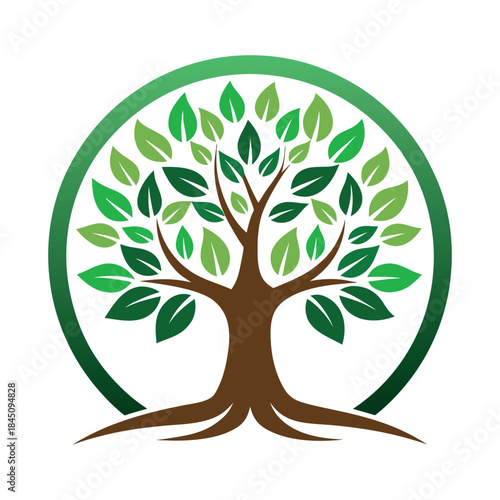 modern tree logo design