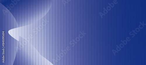 Ribbed neon glass 3d background with vertical striped texture, bright red blue gradient. abstract blue background