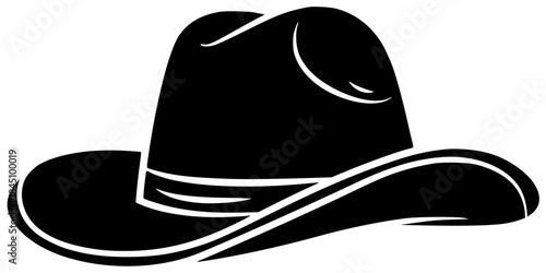 cowboy illustration hat silhouette fashion logo western icon rodeo outline texas vintage west sheriff clothing isolated costume brown america shape adults vector graphic background