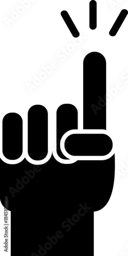 Hand finger pointing up 