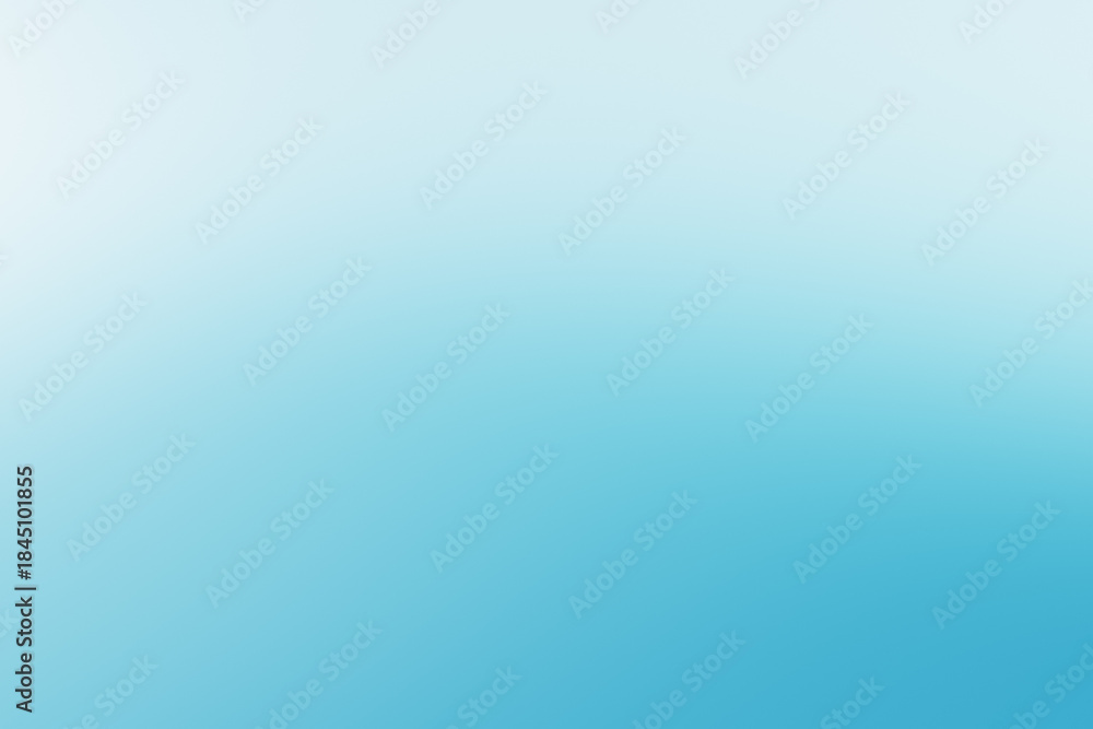 Fototapeta premium Soft blue gradient background with smooth transitions and minimal design. Clean abstract backdrop with copy space, ideal for websites, presentations, wellness, beauty, healthcare, and modern branding.