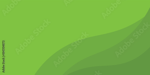 Abstract Green Background With Curved Shapes For Design Projects And Digital Art