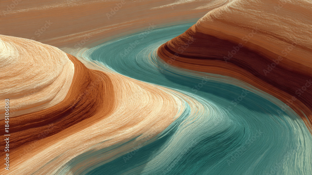 Obraz premium Abstract Sand and Water Pattern