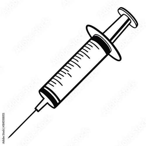 syringe isolated on white