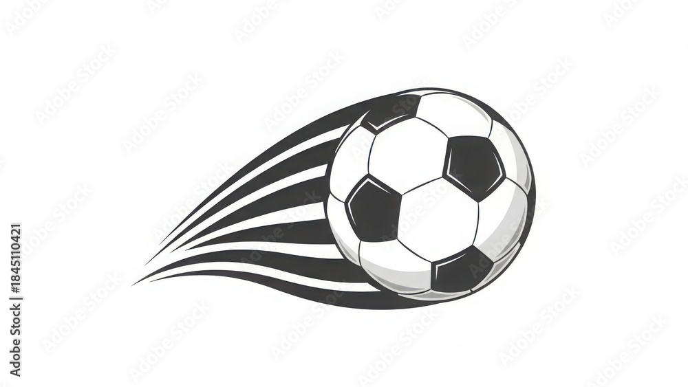 Obraz premium Soccer ball in motion