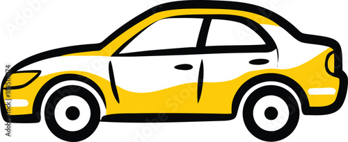 yellow taxi car