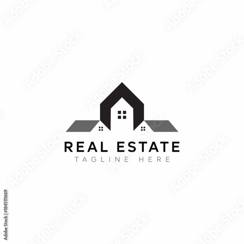 Residential Real Estate Community Logo Vector