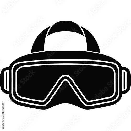 protective mask isolated on white