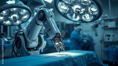 ai robotics surgical machine in a operation theatre