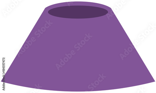 Purple Training Cone Illustration. Editable Color Vector