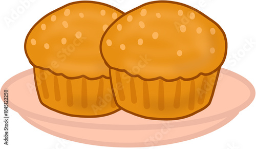 muffin with chocolate