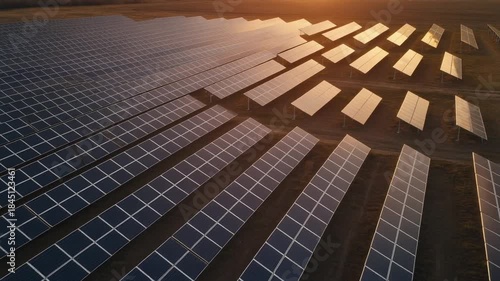 Chinese Solar Panels - Sustainable Energy Farm from Above