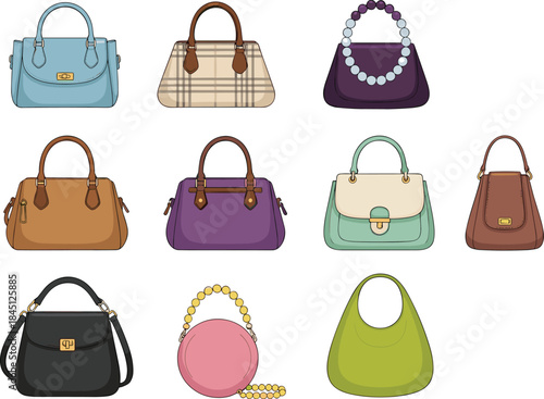 Set of three simple black outline backpacks in different modern and casual styles, representing travel, student luggage, hiking, school bag, and urban accessories vector illustration.