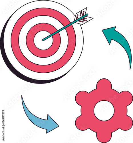 Filled In Goal Illustration