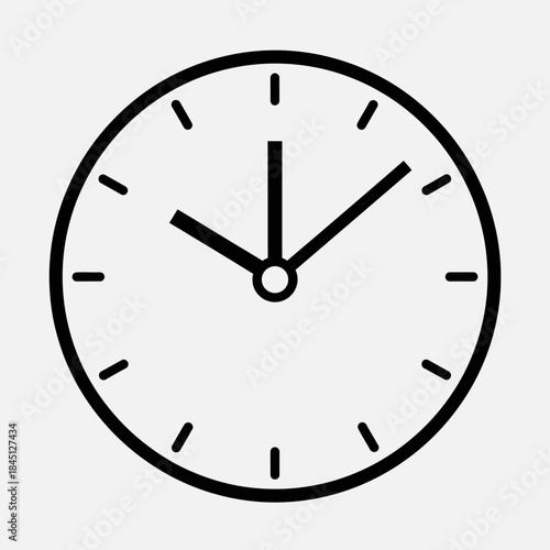 Clock Face Showing Ten Past One OClock Time.