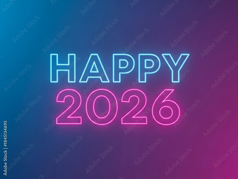Fototapeta premium Happy new year 2026