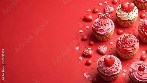 Delightful valentine's day cupcakes