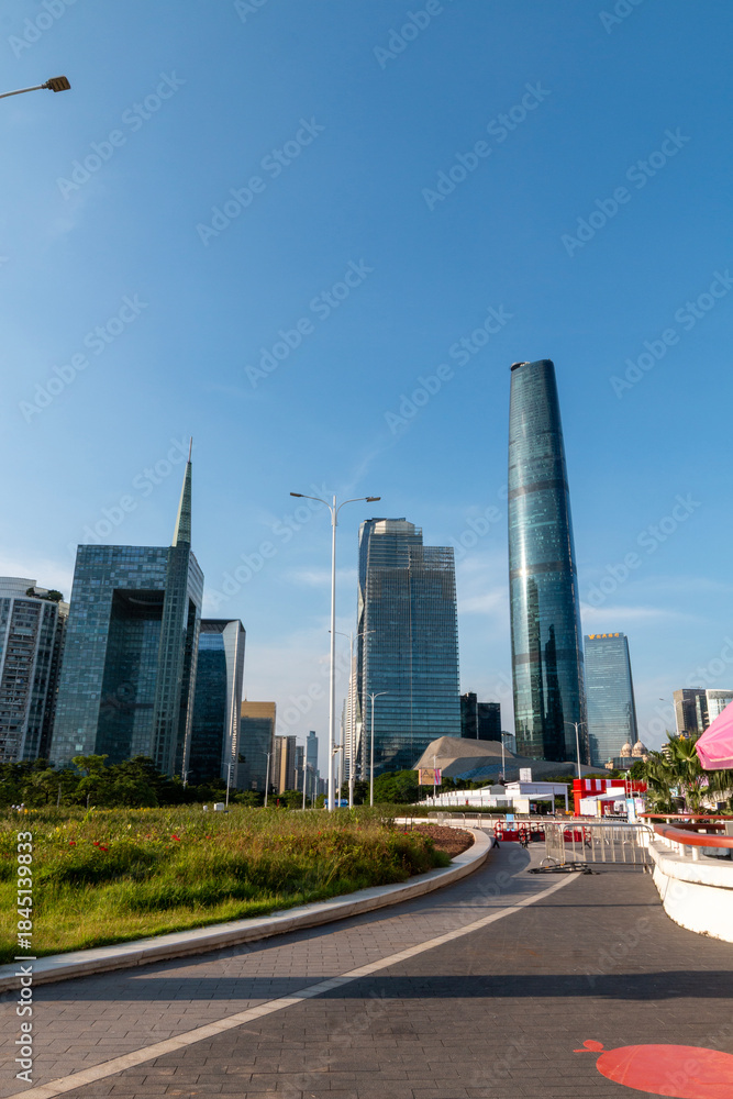 Naklejka premium skyscrapers in guangzhou