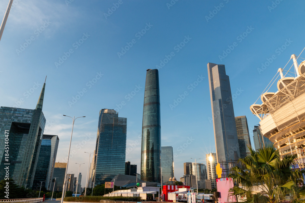 Naklejka premium skyscrapers in guangzhou