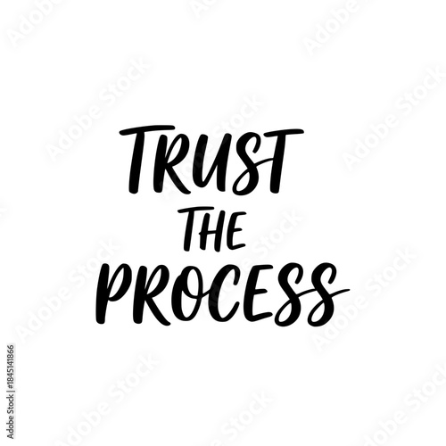 Trust the process: a motivational phrase for perseverance and patience