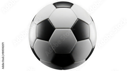 Black and white soccer ball