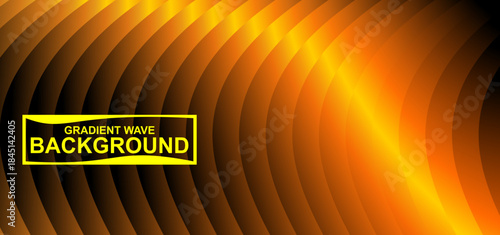 Golden Ember Flow: Abstract Waves of Orange and Black Gradient