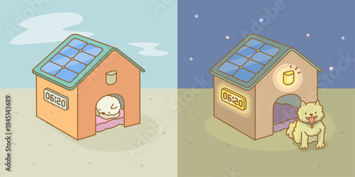 태양광 에너지 생활, 반려견의 집