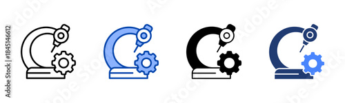 Automation icon set multiple style collection