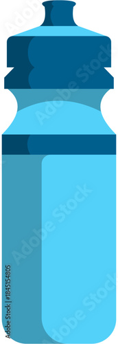 Sports Water Bottle Illustration. Editable Color Vector