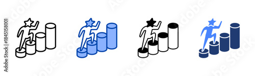 Success icon set multiple style collection