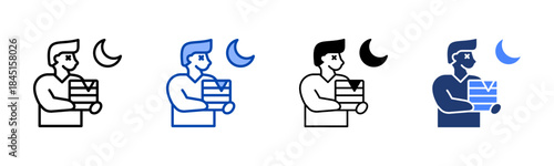 Overwork icon set multiple style collection