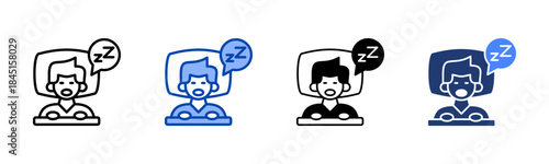 Insomnia icon set multiple style collection