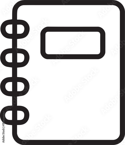 An elegantly minimalistic notebook, perfectly embodying the essence of simplicity and organization. The notebook's clear lines and understated design convey a sense of calm.