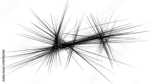 Abstract Black and White Scribble Lines Background Design Element