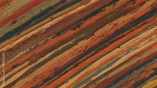 Dynamic diagonal brushstroke pattern with earthy tones creating a vibrant abstract background texture