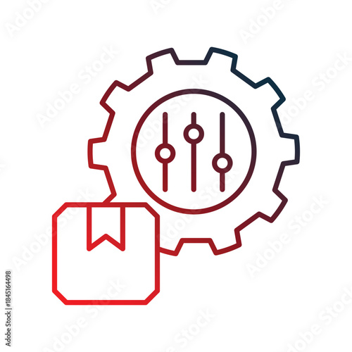 Customization icon with white background vector stock illustration