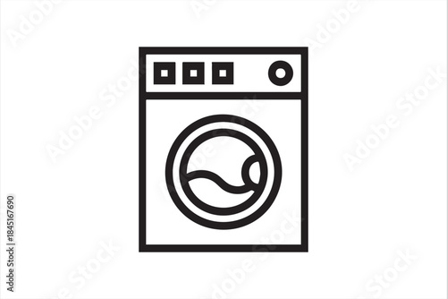 Laundry Washer Symbol for Smart Home and Control Dashboards