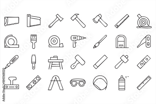 Repair and Construction Icons for Professional Toolkits